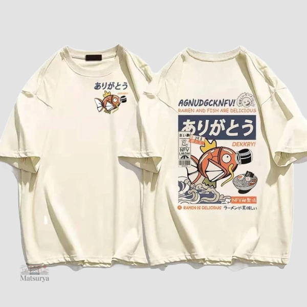 T-shirt Japonais au style nostalgique