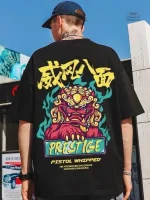 Style japonais avec T-shirt Yokai original