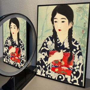 Tableau Geisha en Kimono japonais