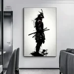 Représentation d'un guerrier samouraï traditionnel