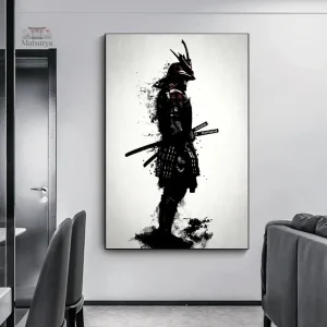 Représentation d'un guerrier samouraï traditionnel