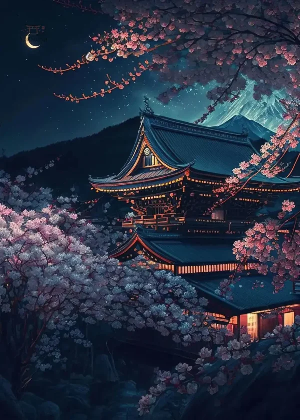 Œuvre d'art représentant la beauté de Fuji