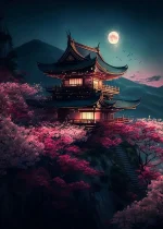 Illustration de la Montagne Fuji en toile