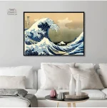 Ukiyo-e représentant la célèbre Vague de Kanagawa