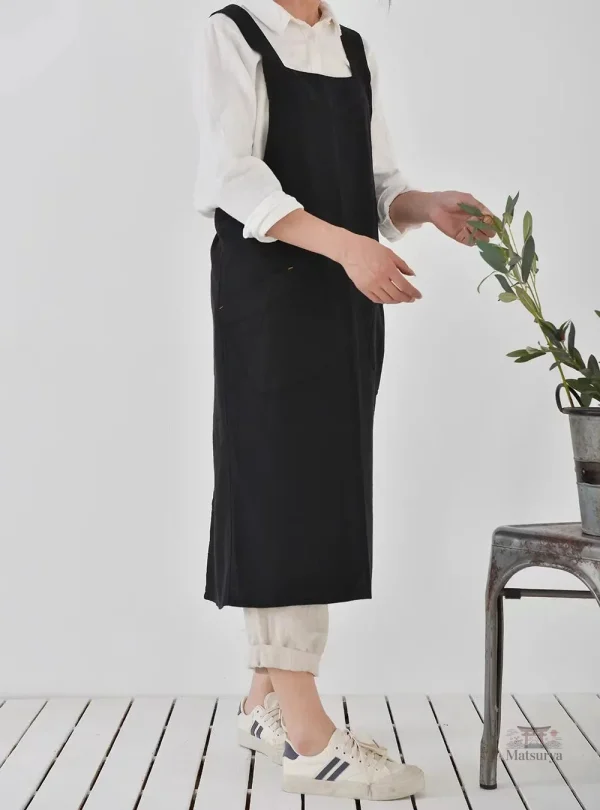 Tablier féminin en tissu japonais