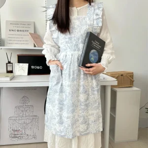 Tablier Japonais à Froufrous élégant et féminin