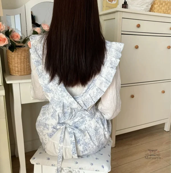 Tablier à froufrous au design japonais traditionnel