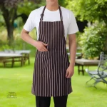 Tablier à rayures, design japonais élégant et pratique