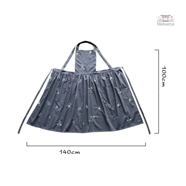 Tablier Japonais brodé, accessoire de cuisine stylé