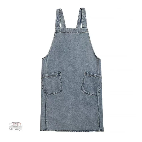 Tablier japonais en toile denim résistante