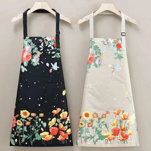 Tablier Japonais orné de fleurs délicates