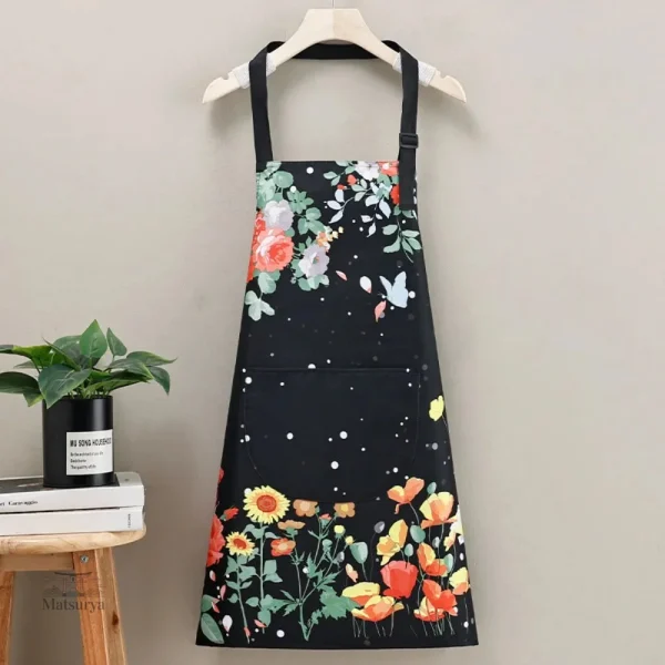 Tablier japonais chic avec motifs floraux