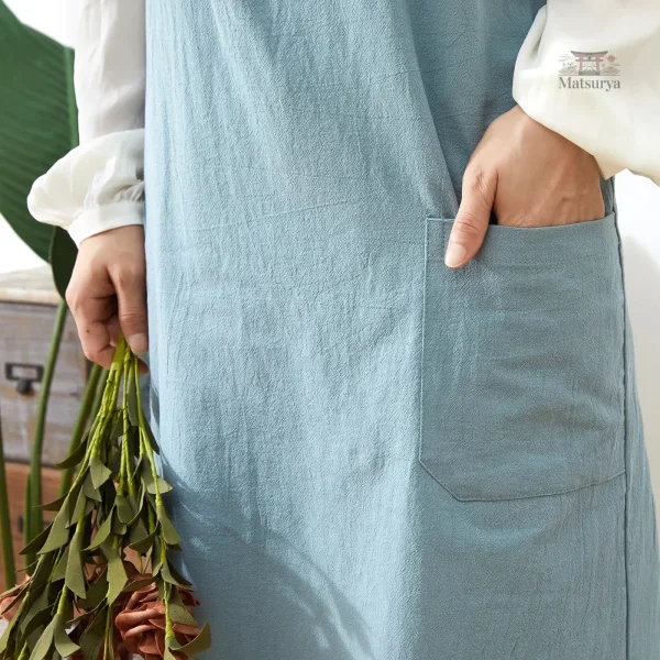Tablier Japonais Muji, style épuré et fonctionnel
