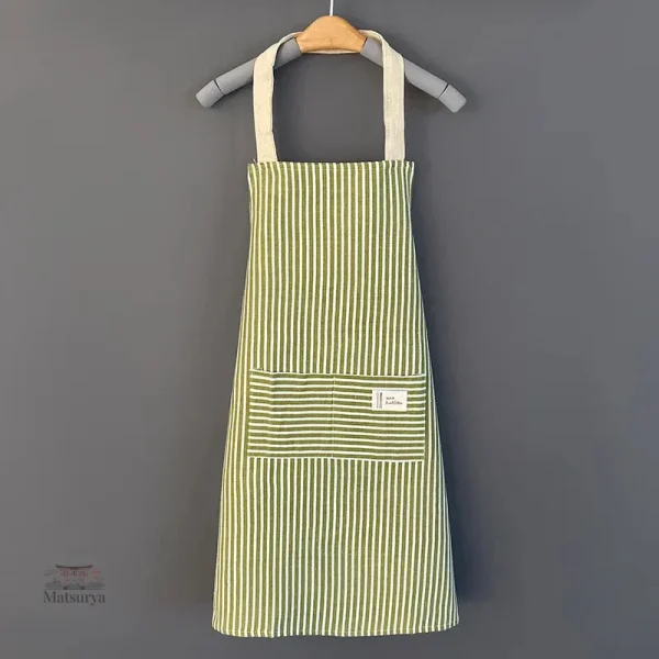 Tablier en tissu rayé japonais