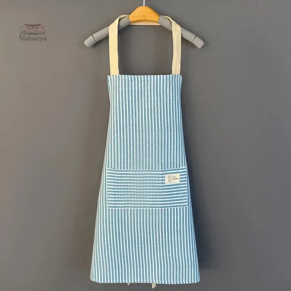 Tablier japonais élégant avec motifs rayés