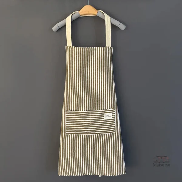 Tablier rayé pour cuisine japonaise