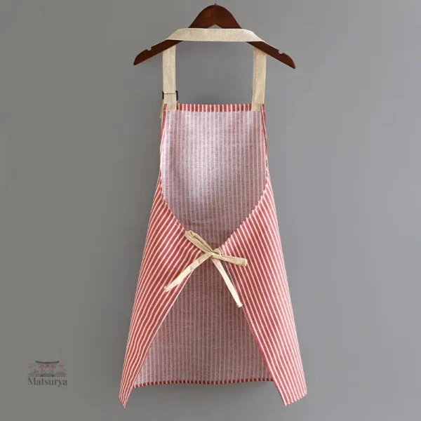Tablier japonais chic en design rayé