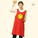 Tablier Japonais avec motif smiley coloré