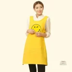 Tablier de cuisine japonais style smiley joyeux