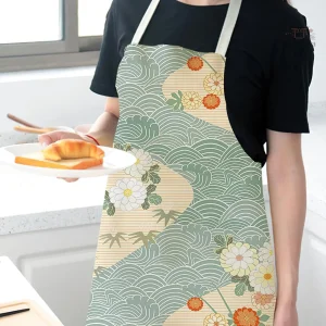 Tablier Japonais Vagues de Kanagawa en design élégant