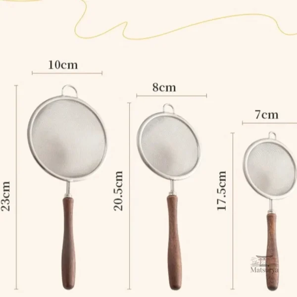 Ustensile en inox pour tamiser le thé matcha