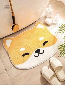 Tapis japonnais avec motif chat adorable