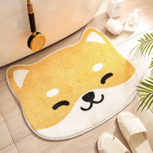 Tapis japonnais avec motif chat adorable