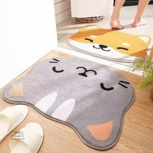 Tapis de bain en style japonais animalier
