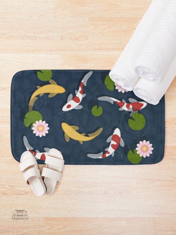Tapis japonais de bain, design épuré et fonctionnel