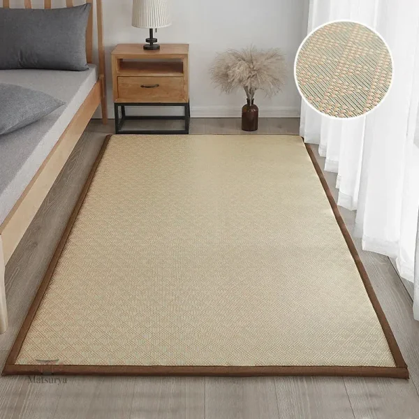 tapis-de-chambre-japonais-en-bambou-1 Tapis Japonais en Bambou pour chambre