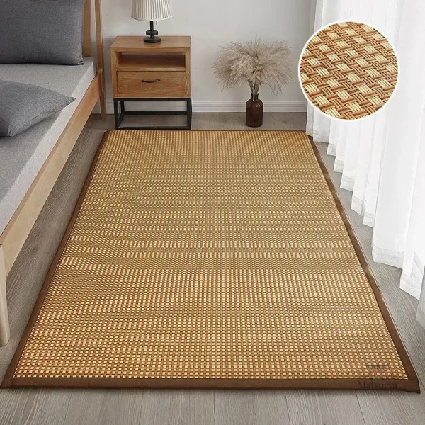 Tapis en bambou pour ambiance zen dans la chambre