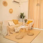 Tapis de chambre en bambou, look minimaliste et raffiné