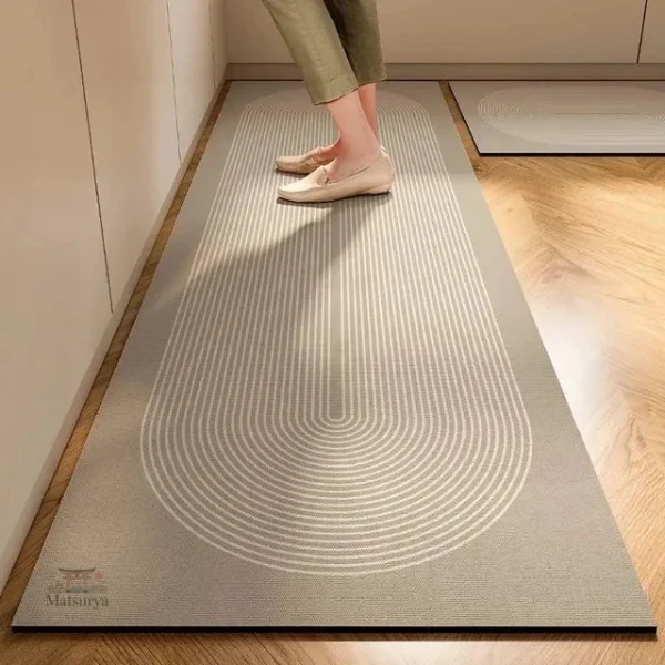 Tapis de cuisine design japonais avec adhérence