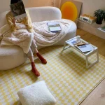 Tapis japonais en damier pour une ambiance zen