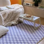 Tapis décoratif japonais motif damier pour salon