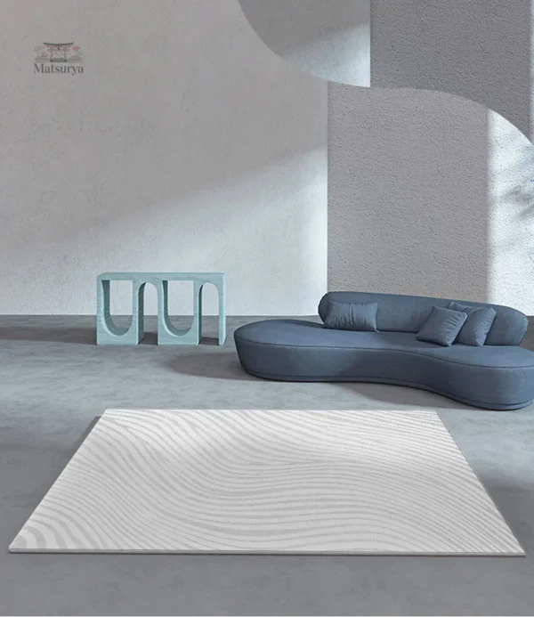 Tapis en peluche pour un look japonais chic