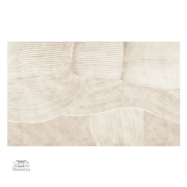 Tapis de sol pelucheux au design japonais