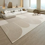 Tapis de style japonais texturé
