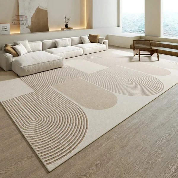 Tapis de style japonais texturé