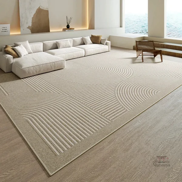 Tapis japonais avec motifs en relief