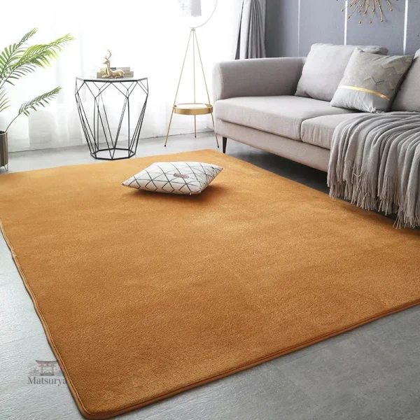 Tapis Japonais chic en velours, ambiance moderne