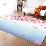 Tapis Japonais élégant avec fleurs
