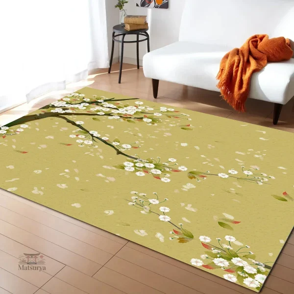 Tapis de salon Japonais style floral