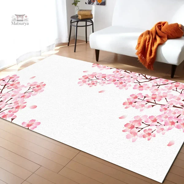 Tapis moderne cerisier Japonais