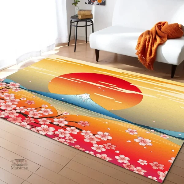 Tapis chic Japonais cerisier