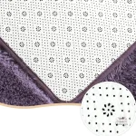 Tapis au design japonais en fourrure moelleuse