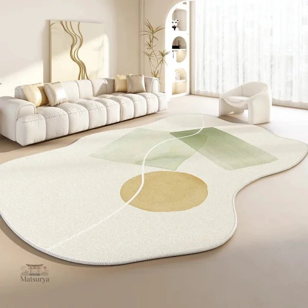 Tapis japonais au design irrégulier
