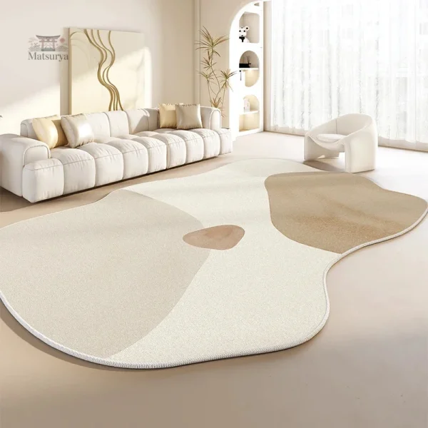 Tapis au motif irrégulier pour espace de vie