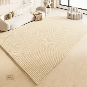 Tapis rectangulaire aux motifs japonais élégants