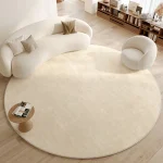 Tapis Japonais rond en fibres naturelles